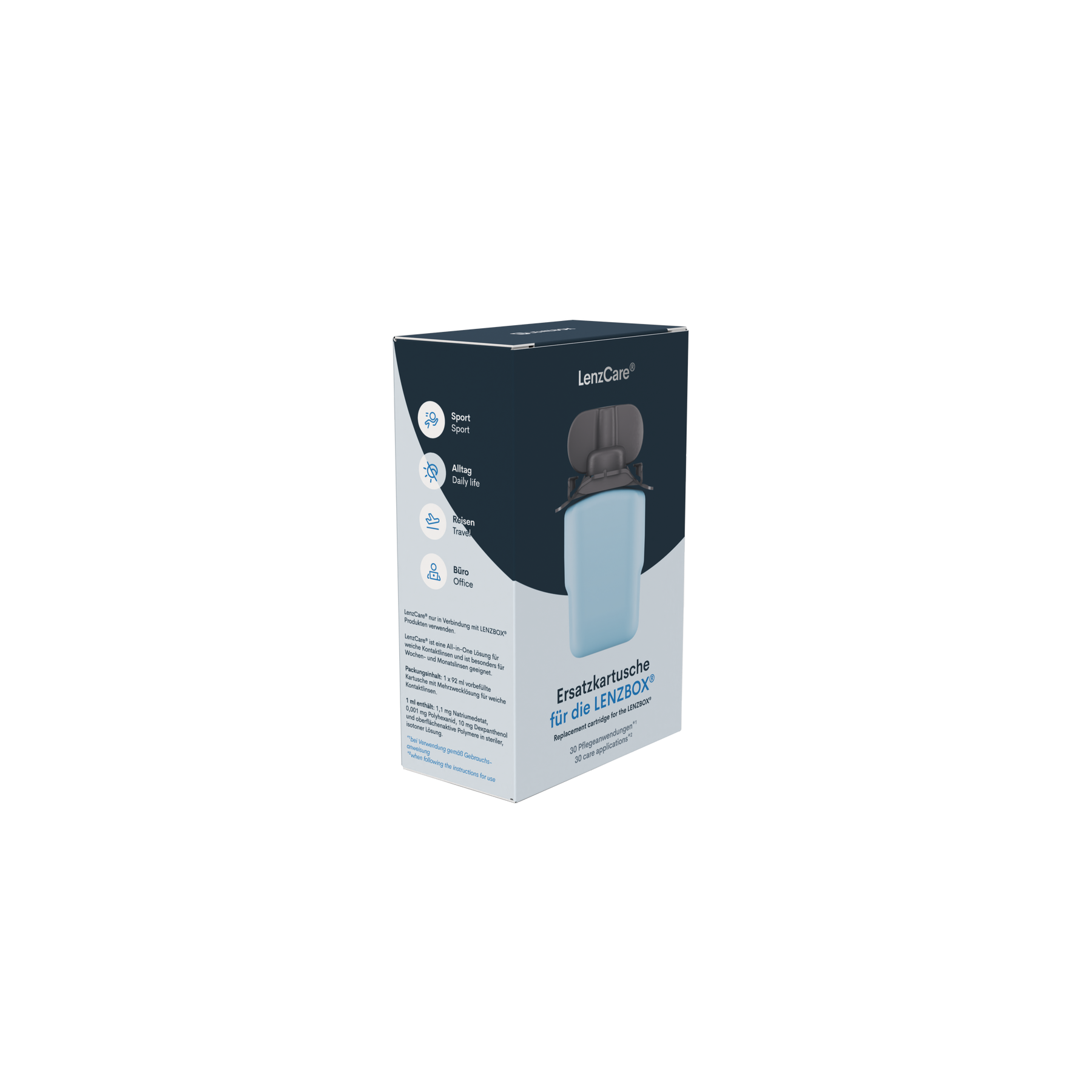 LENZBOX including 3-month pack LenzCare SOFT for soft lenses
