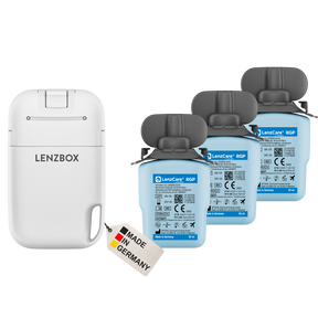 LENZBOX including 3-month pack LenzCare RGP for hard lenses