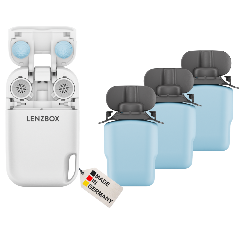 LENZBOX including 3-month pack LenzCare SOFT for soft lenses