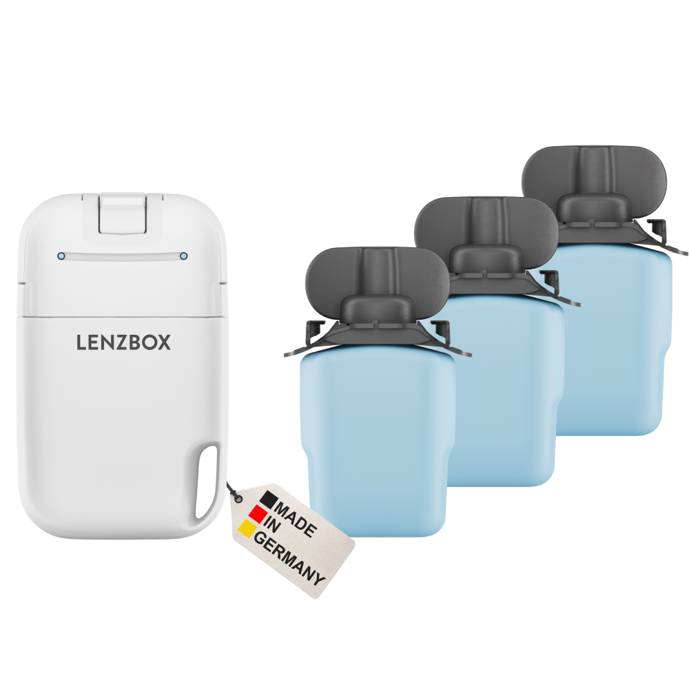 LENZBOX including 3-month pack LenzCare SOFT for soft lenses